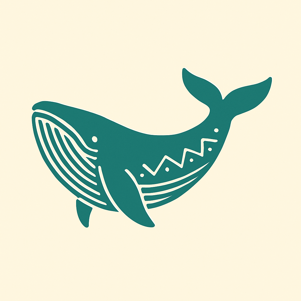 Símbolo de la ballena AWÁ